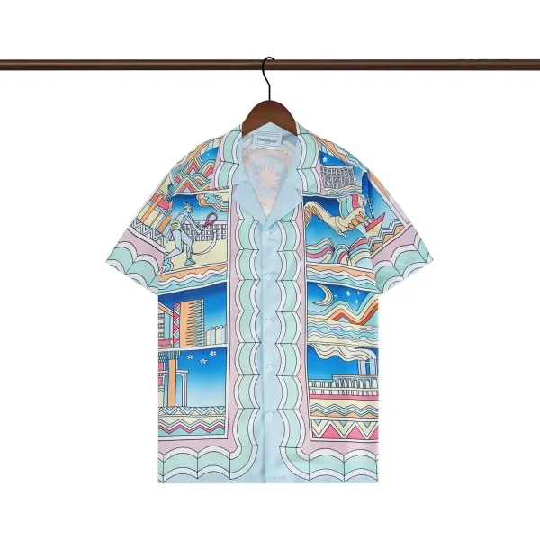 Casablanca Resort Print Short-Sleeve Shirt Multicolor - 1