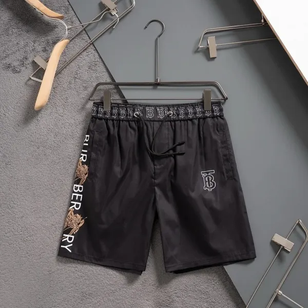 Burberry Monogram-Print Swim Shorts Black - 1