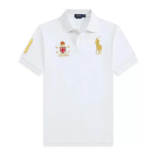 Polo Ralph Lauren Mercer RL Polo Team White Polo - 1