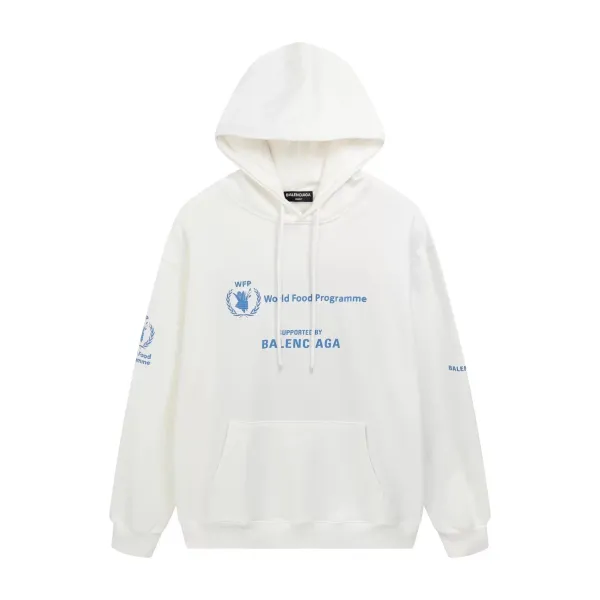 Balenciaga x WFP World Food Programme Collaboration White Hoodie - 1