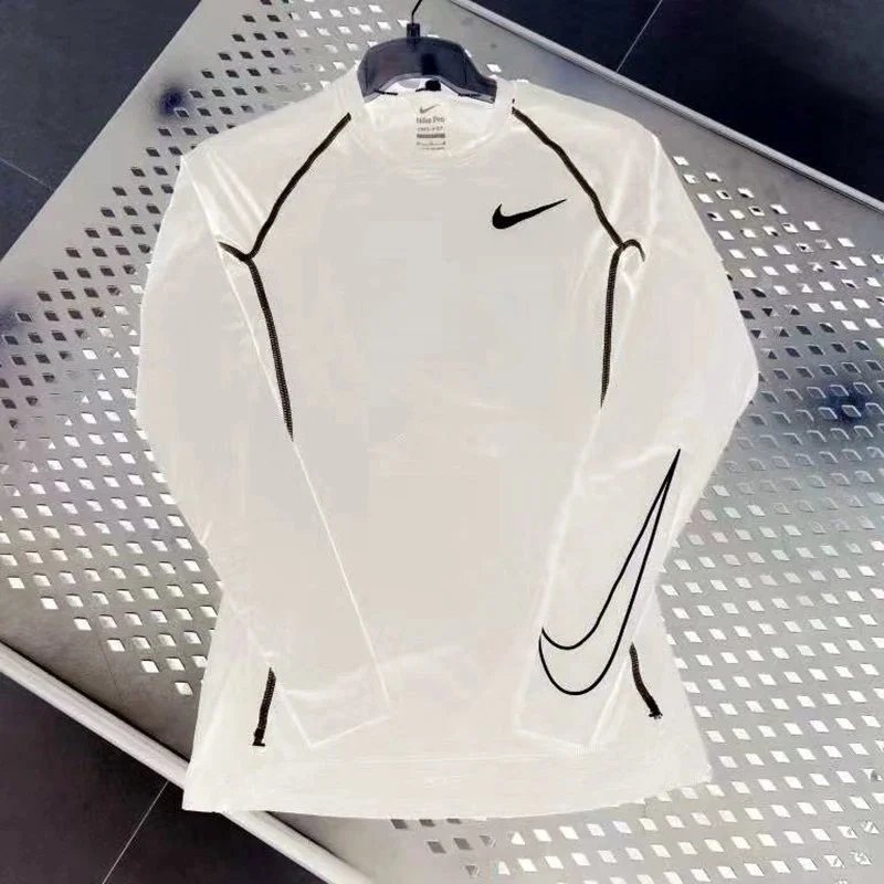 Nike Pro Long Sleeve Base Layer White - 1