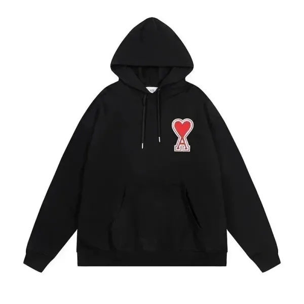 Play Comme des Garçons Heart Logo Black Hoodie - 1