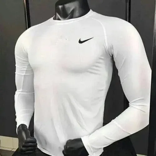 Nike Pro Long Sleeve Base Layer White - 1
