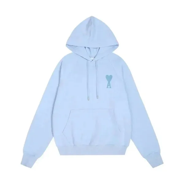 Play Comme des Garçons Heart Logo Hoodie Light Blue - 1