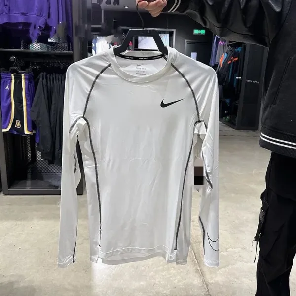 Nike Pro Base Layer Long Sleeve Gray Top - 12