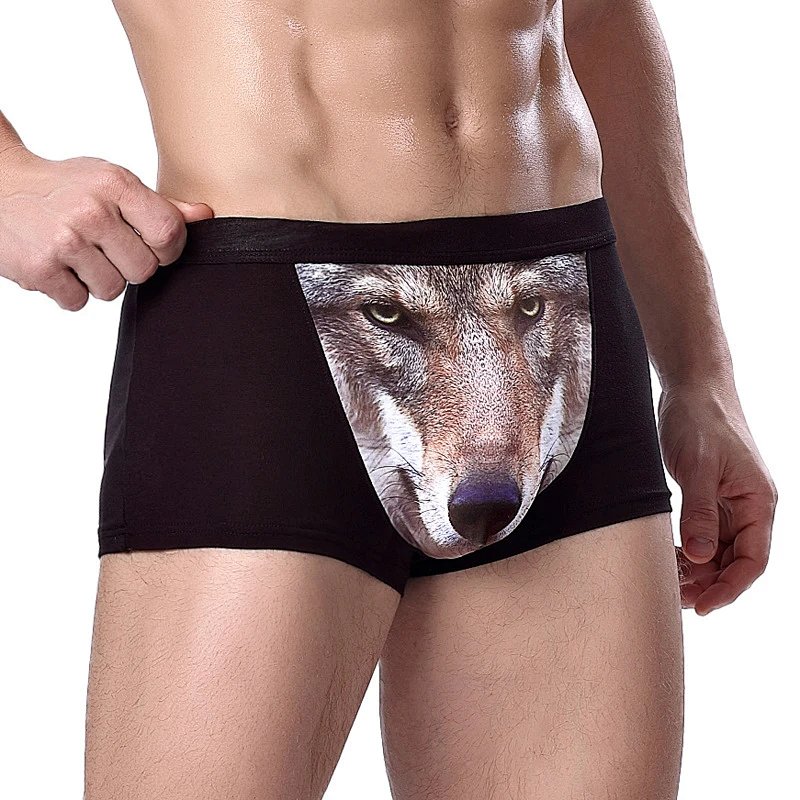Wolf Head Boxer Briefs