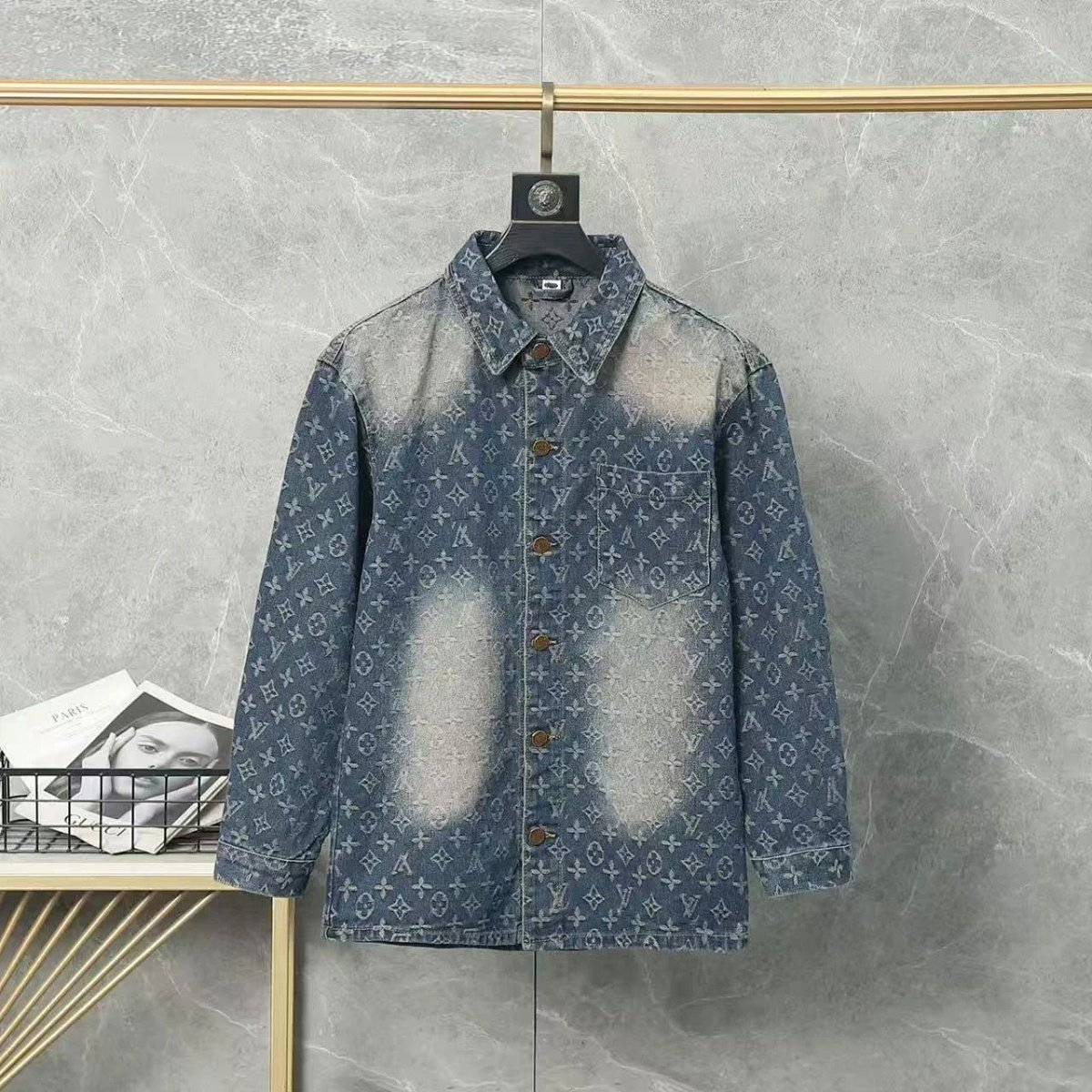 Denim Lapel Jacket