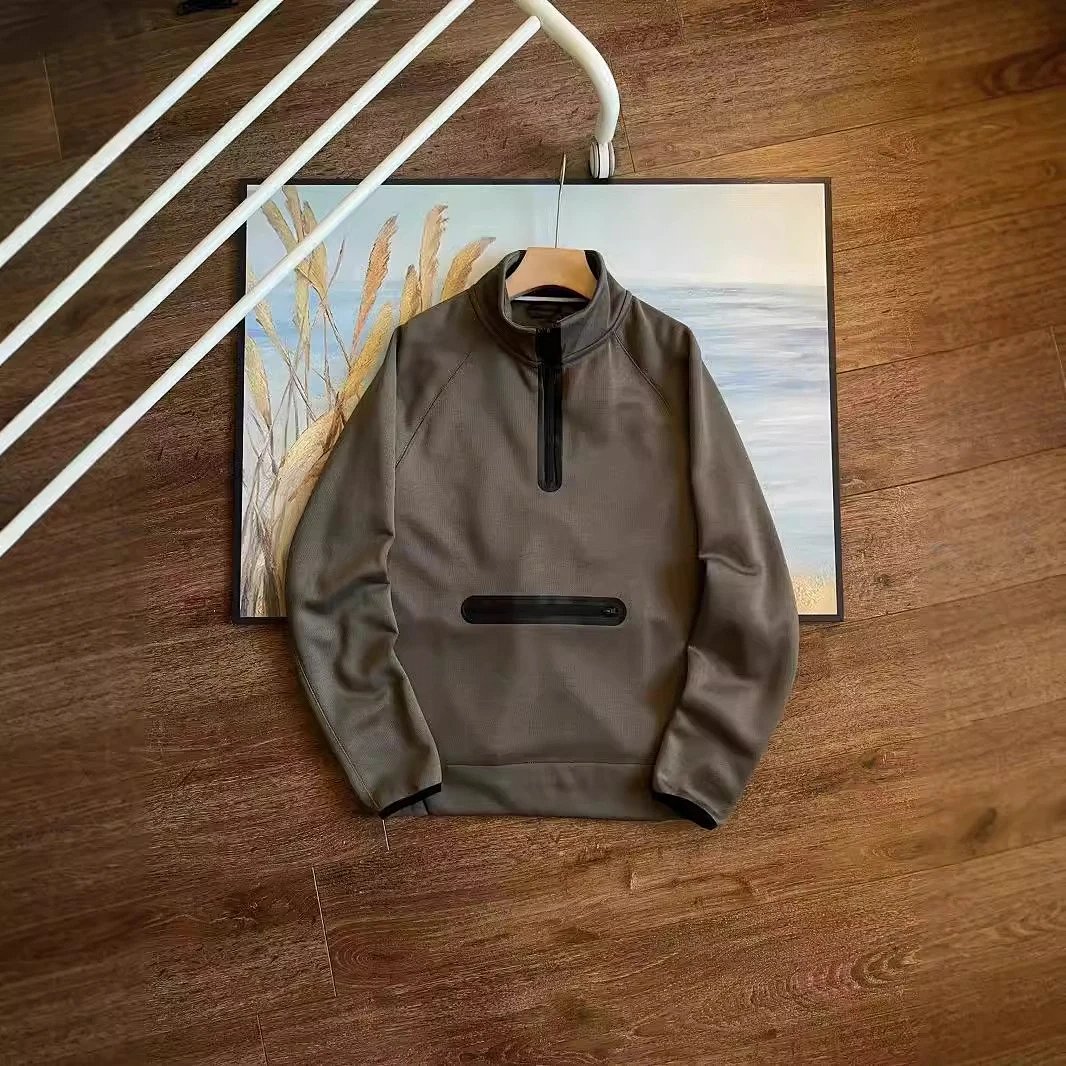 Half-Zip Sports Stand-Collar Pullover Sweatshirt