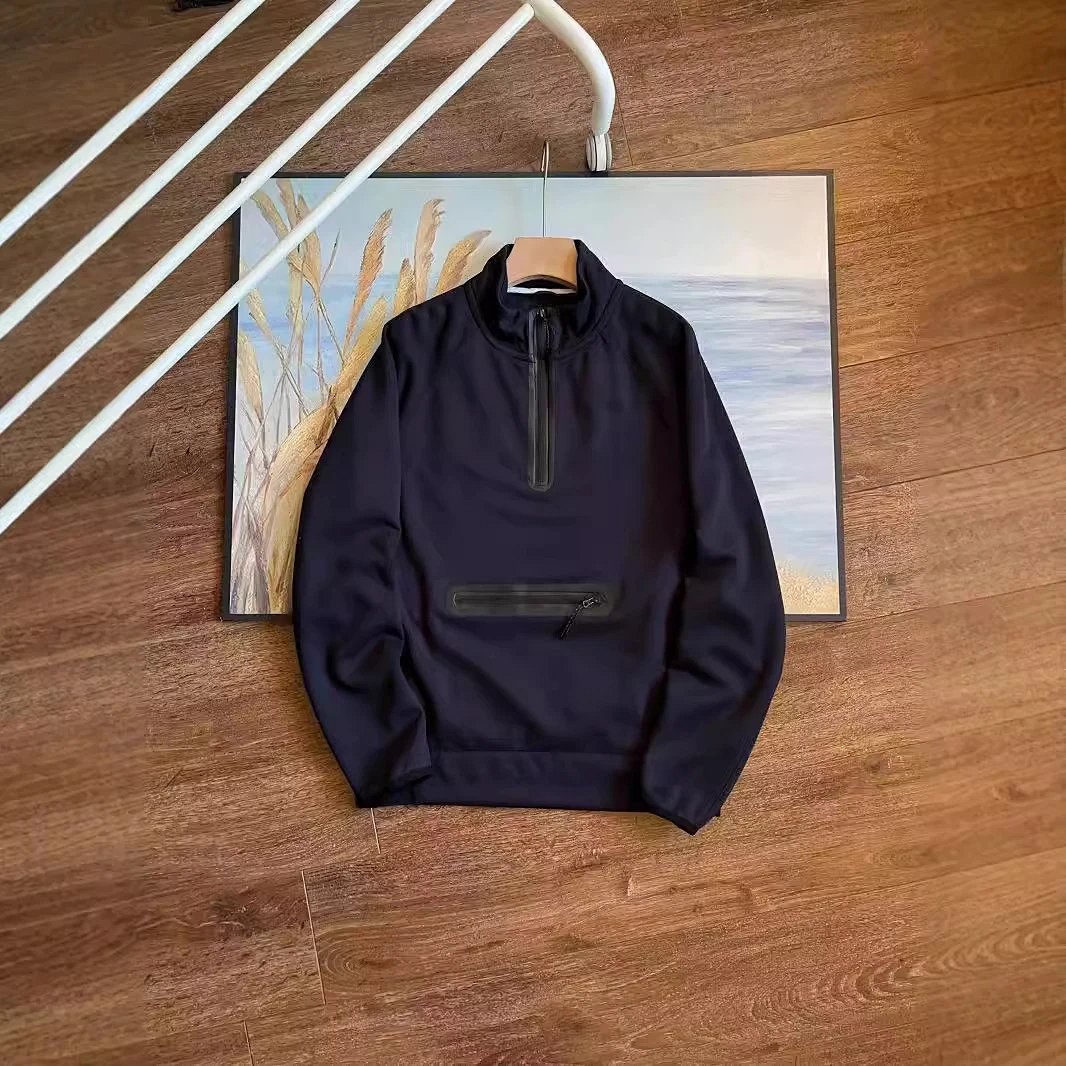 Half-Zip Sports Stand-Collar Pullover Sweatshirt