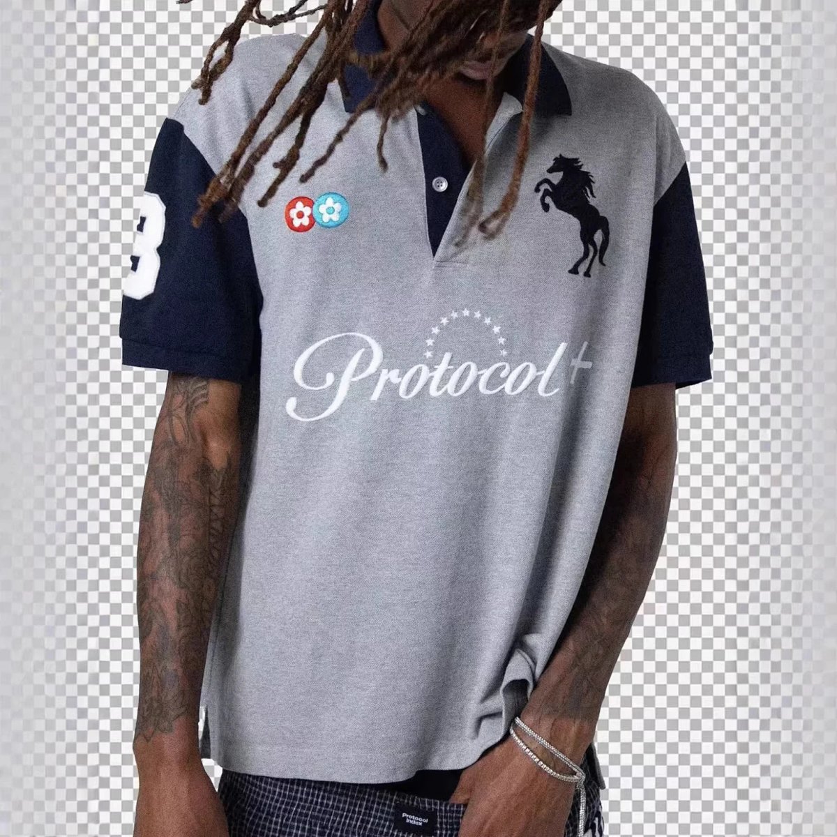 Lapel Short-Sleeve T-Shirt