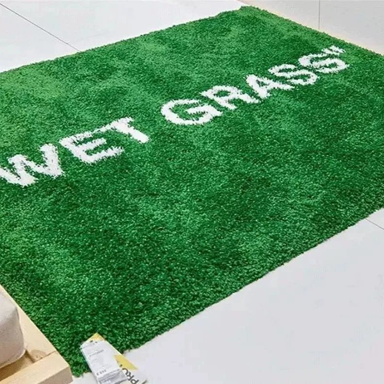 Wetgrass Faux Fur Plush Long-Pile Area Rug for Living Room Bedroom Bedside