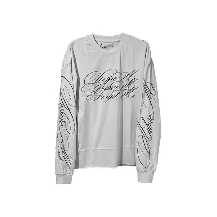 Forgetraven Letter Print Long Sleeve Top