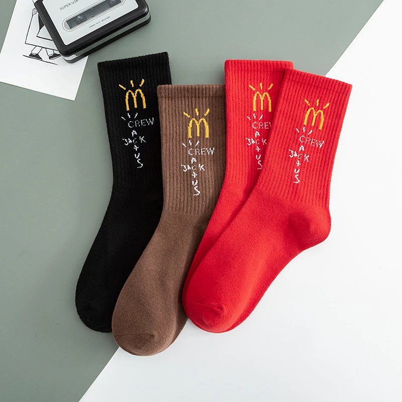 Travis Scott x M Cactus Jack Crew Socks (3 Colors)
