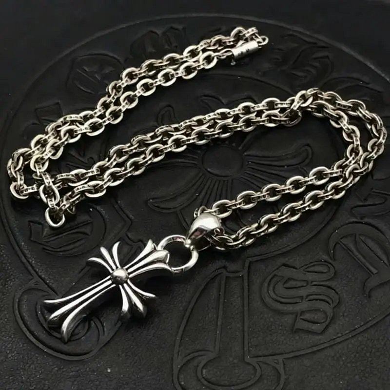 Medium Hoop Cross Necklace