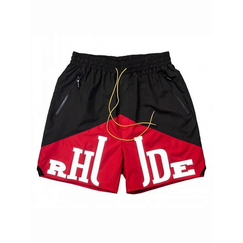 RHU Letter Print Casual Shorts Unisex Jogging Sports Shorts