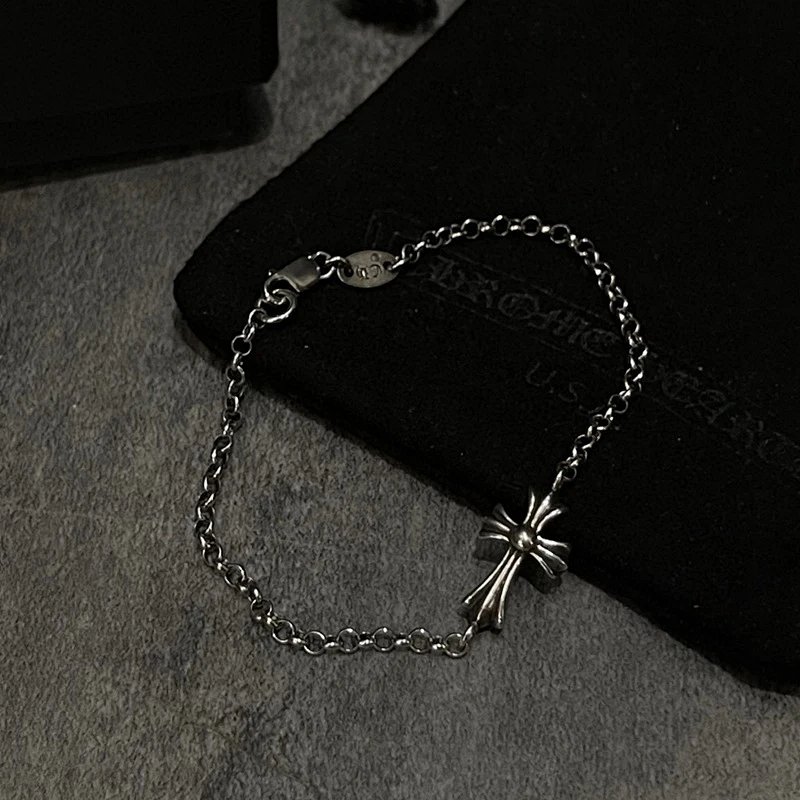 Sterling Silver Cross Bracelet
