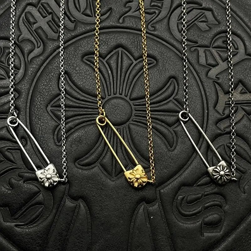 Vintage Paperclip Pin Chain Necklace