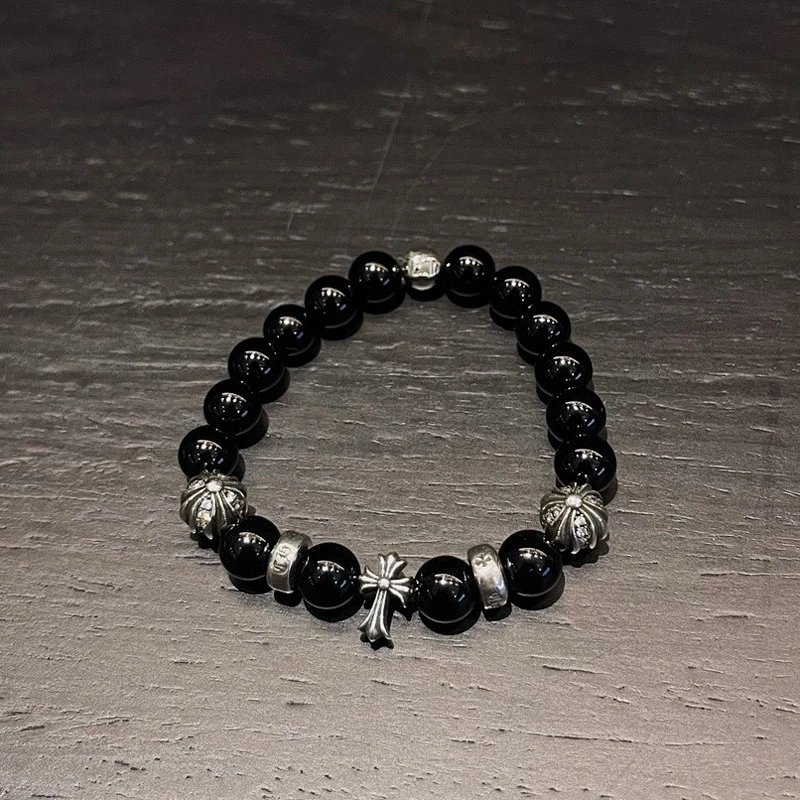 CH Obsidian Bracelet Sterling Silver