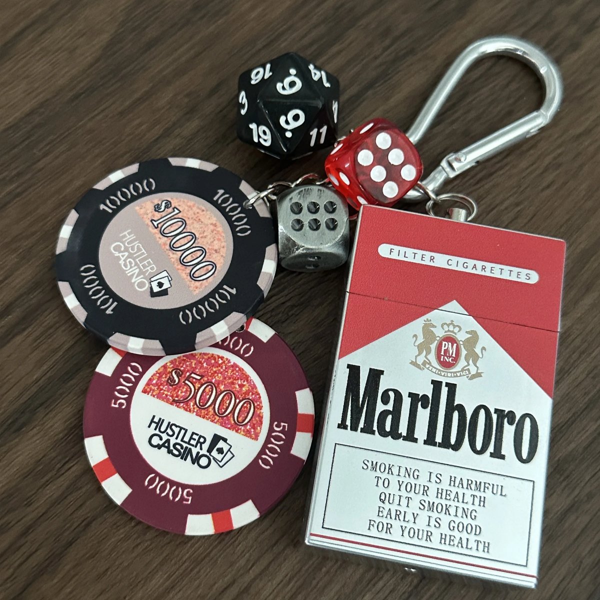 Marlboro Poker Pendant Keychain