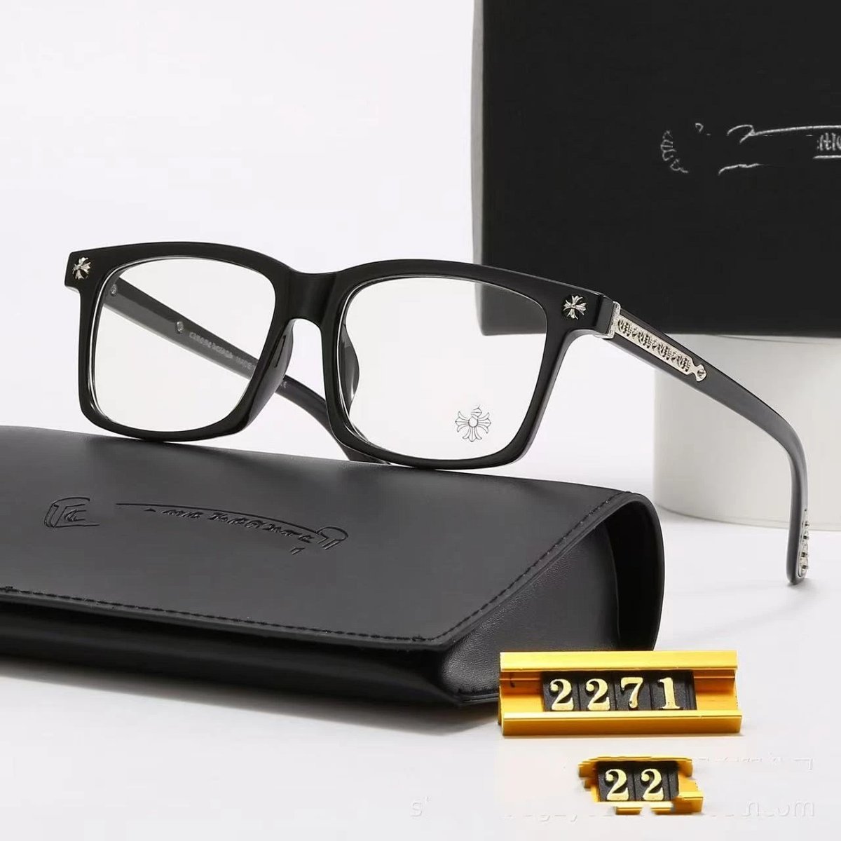Square Frame Sunglasses / Clear Lens Glasses for Men & Women