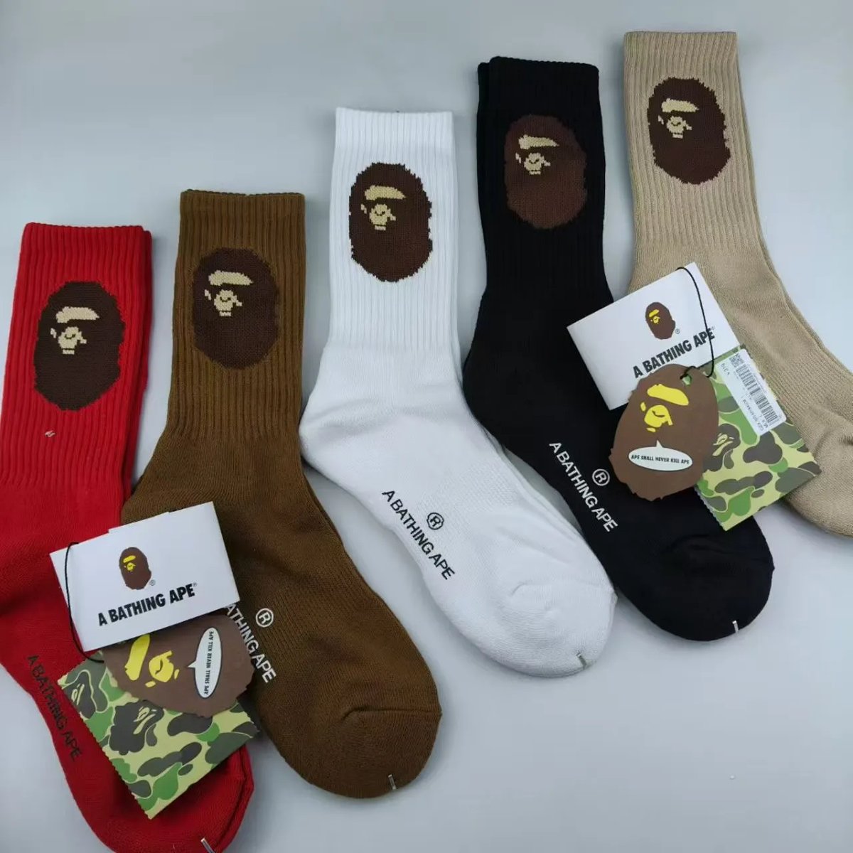 Mid-Calf Athletic Basketball Socks with Terry Sole, Japanese Street Skate Style