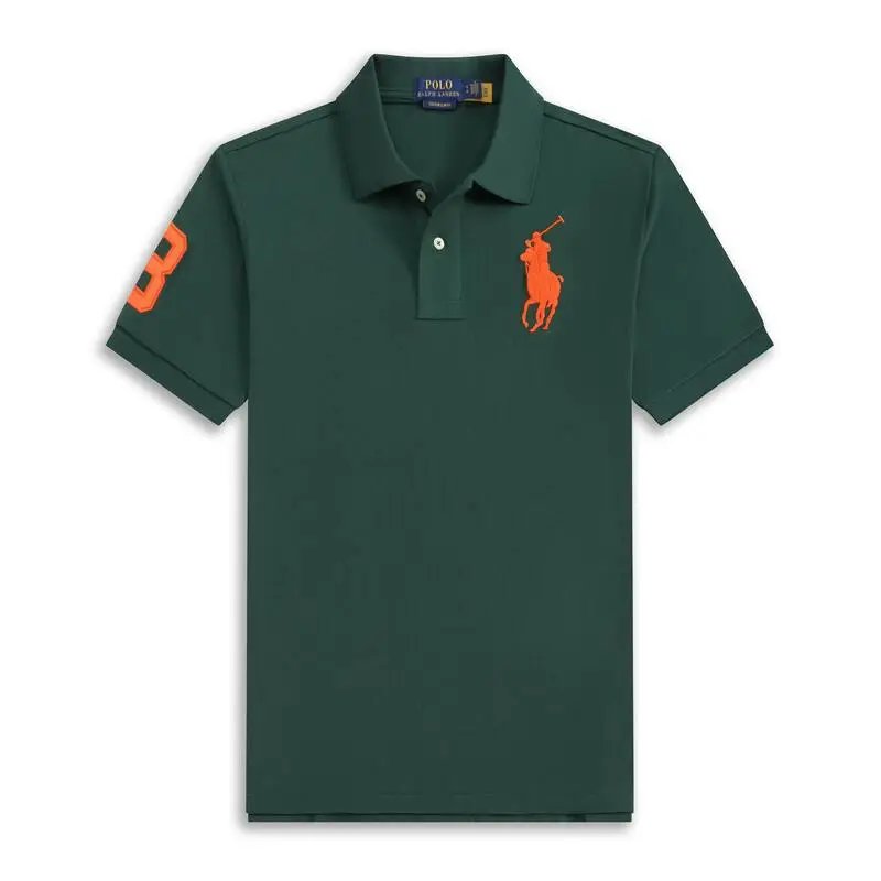 Large Horse Dark Green Orange Horse