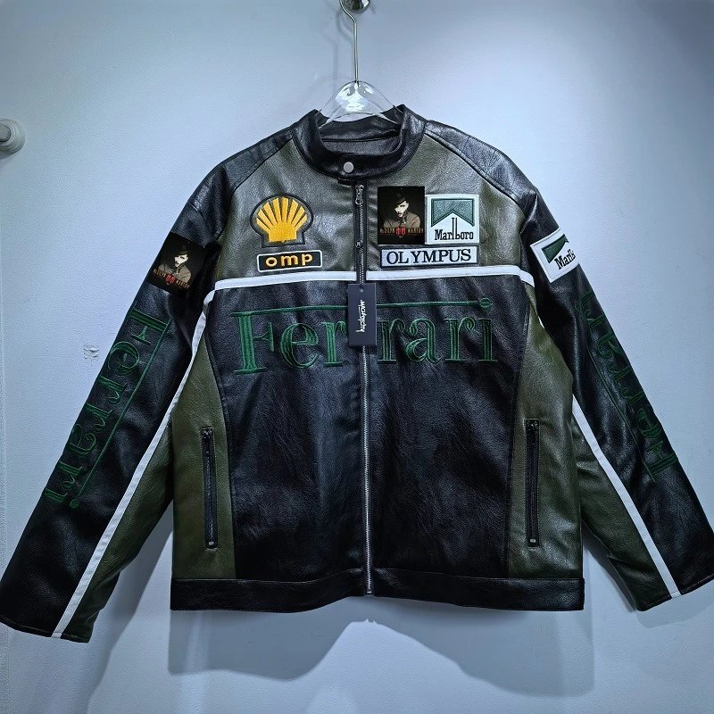Harley motorcycle green