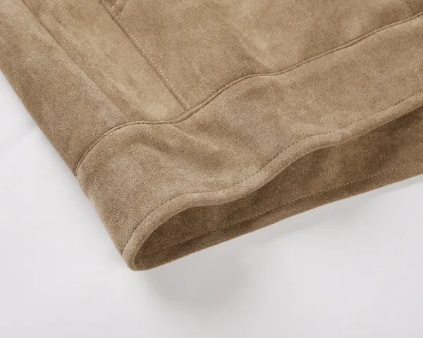 Design Suede Utility Jacket Beige Outerwear - 18