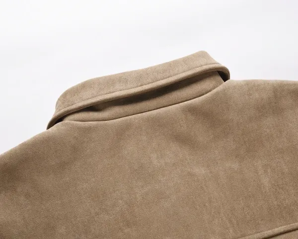Design Suede Utility Jacket Beige Outerwear - 19