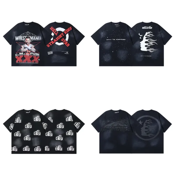 Hellstar Graphic Print Oversized T-Shirt Black - 7