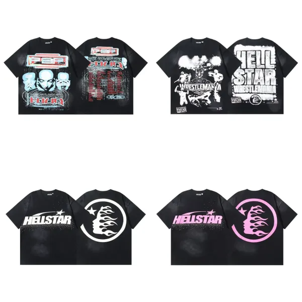 Hellstar Graphic Print Oversized T-Shirt Black - 11