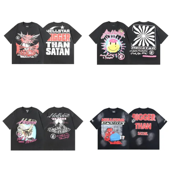 Hellstar Graphic Print Oversized T-Shirt Black - 27