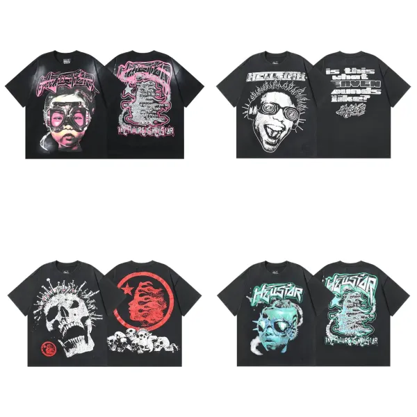 Hellstar Graphic Print Oversized T-Shirt Black - 25