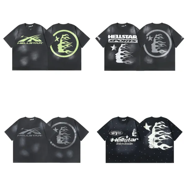 Hellstar Graphic Print Oversized T-Shirt Black - 6