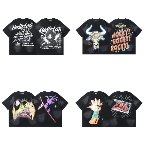 Hellstar Graphic Print Oversized T-Shirt Black - 14