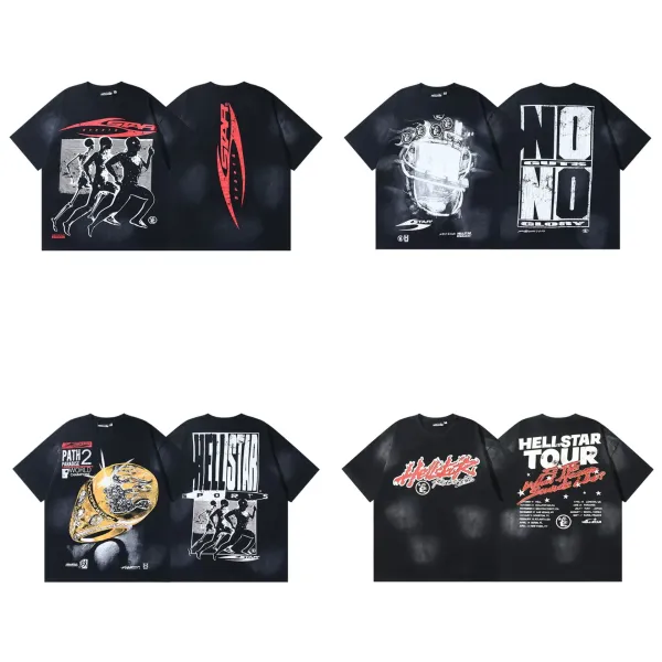 Hellstar Graphic Print Oversized T-Shirt Black - 12