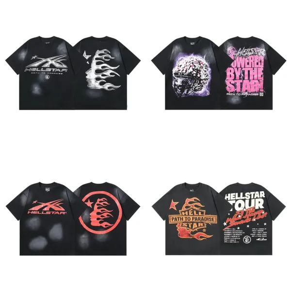 Hellstar Graphic Print Oversized T-Shirt Black - 28