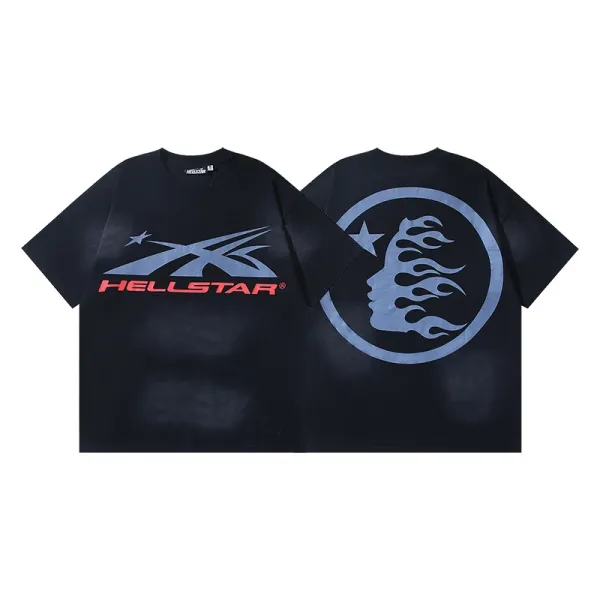 Hellstar X Logo Graphic Black T-Shirt - 1