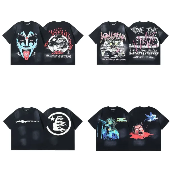 Hellstar Graphic Print Oversized T-Shirt Black - 13