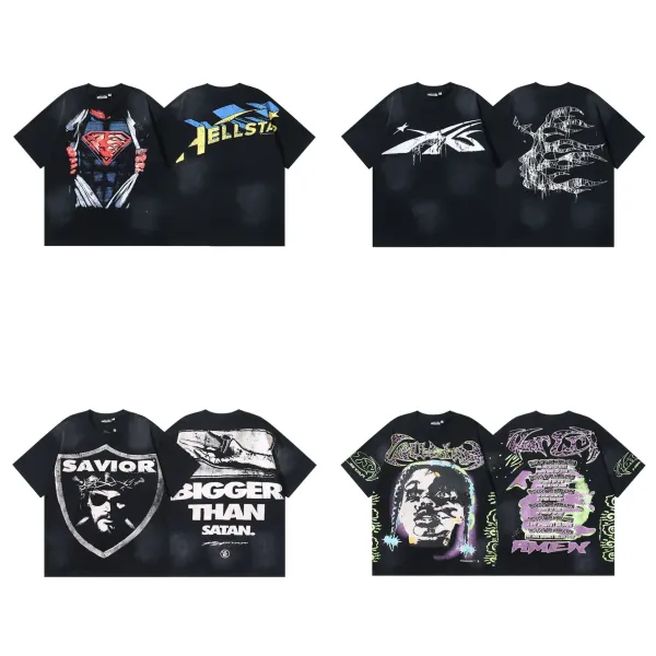 Hellstar Graphic Print Oversized T-Shirt Black - 21