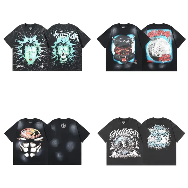 Hellstar Graphic Print Oversized T-Shirt Black - 29