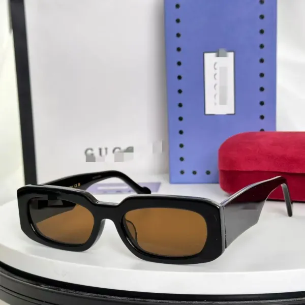Gucci Square Frame Amber Lens Sunglasses - 1