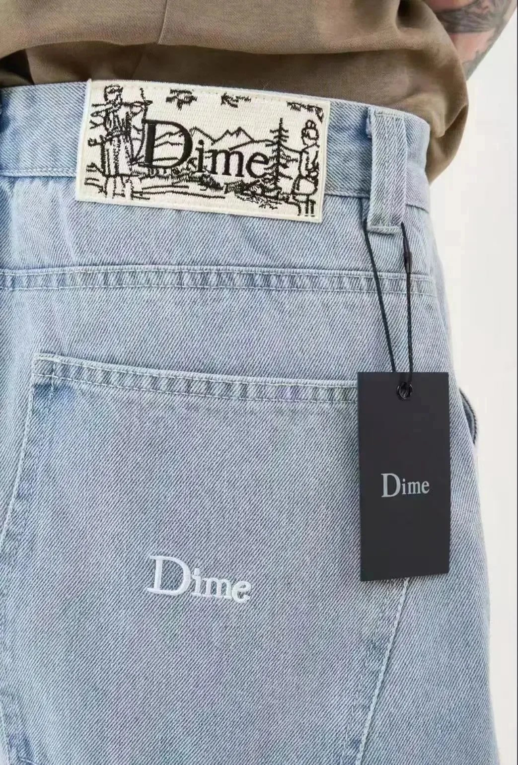 Dime Jeans Relaxed-fit embroidered-logo image 4