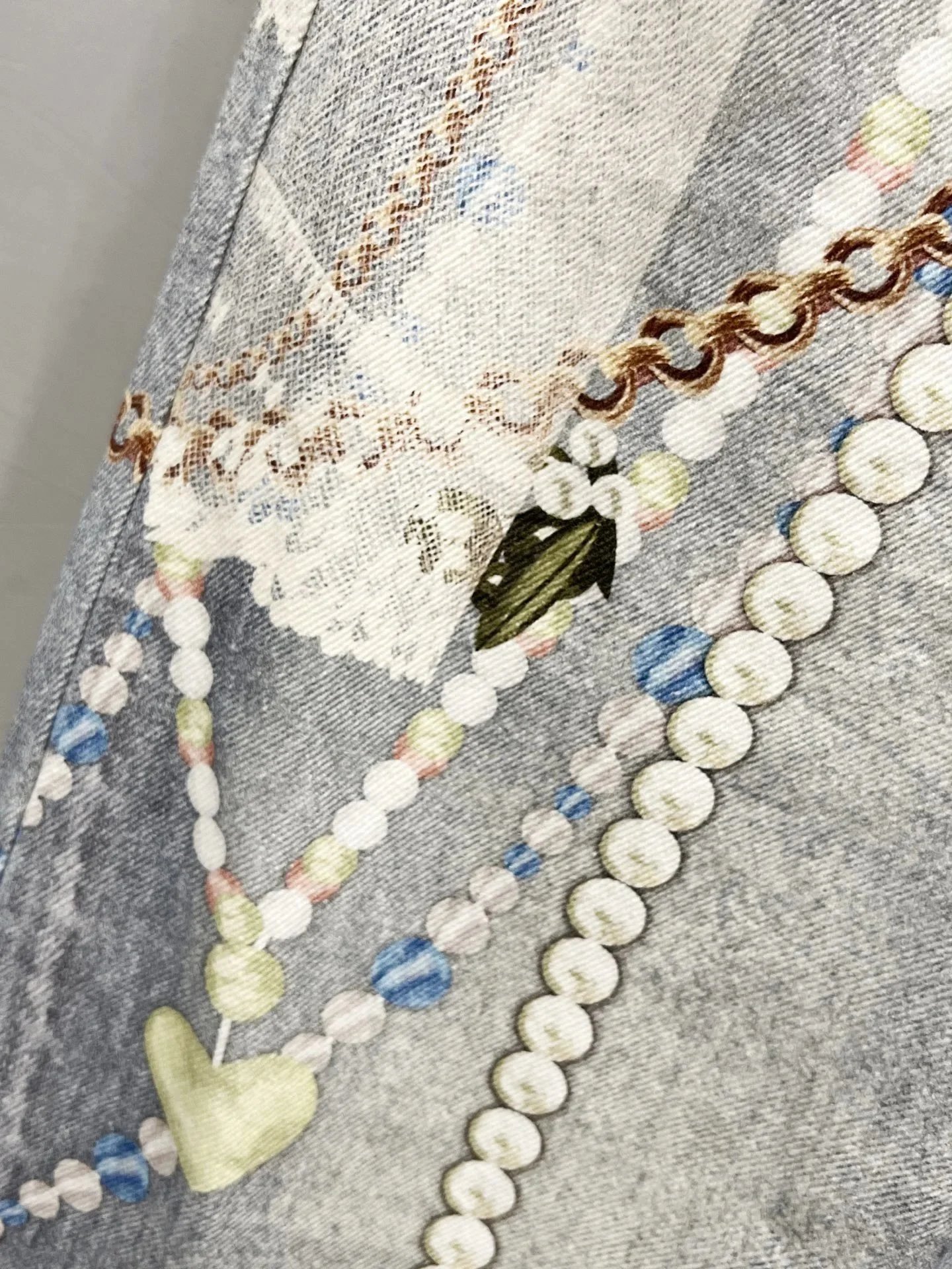 Acne Studios Jeans Wide-Leg Chain-Graphic image 7