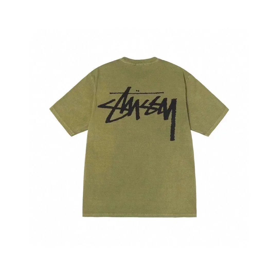 Stüssy T-Shirts Short-Sleeve Graphic T-Shirt — 14 army green
