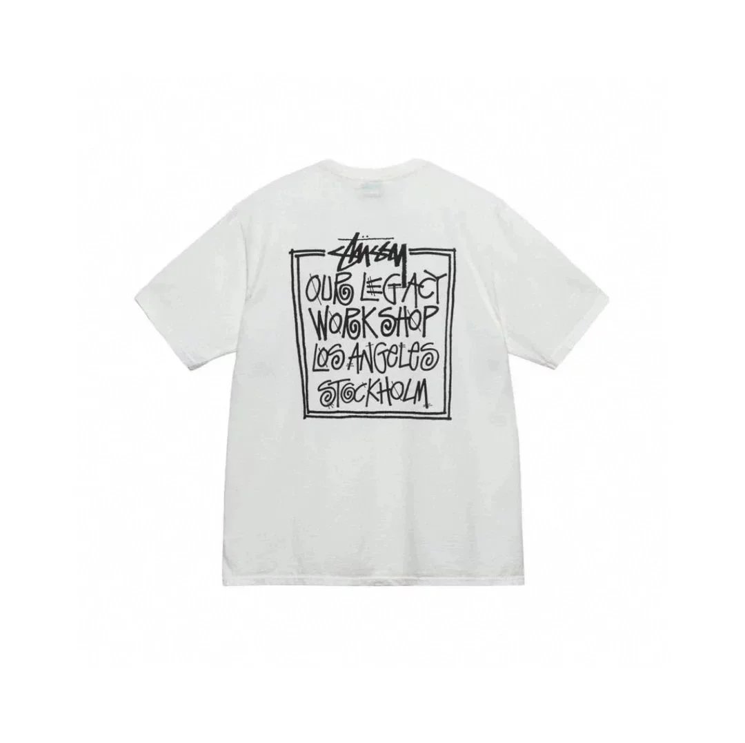 Stüssy T-Shirts Short-Sleeve Graphic T-Shirt — 20 white