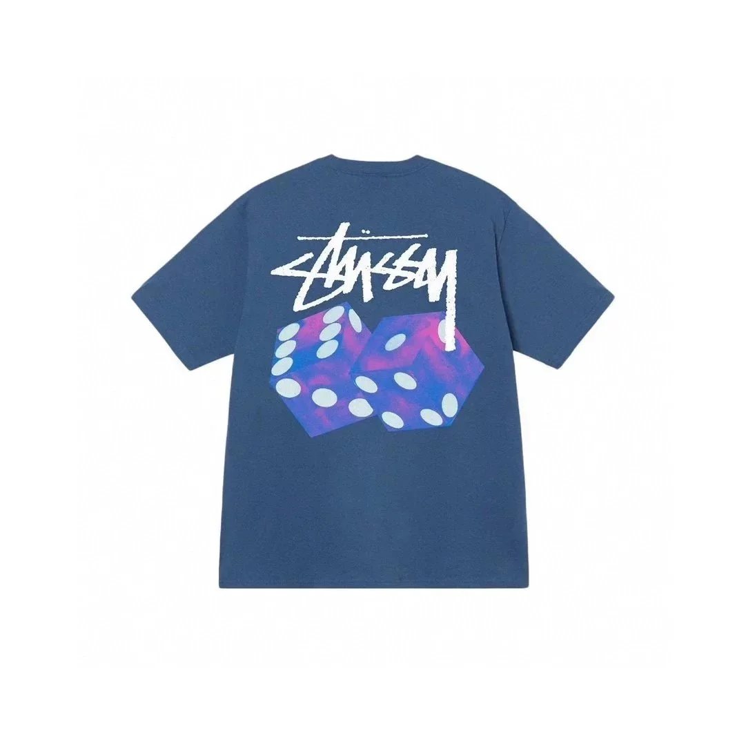 Stüssy T-Shirts Short-Sleeve Graphic T-Shirt — 18 blue