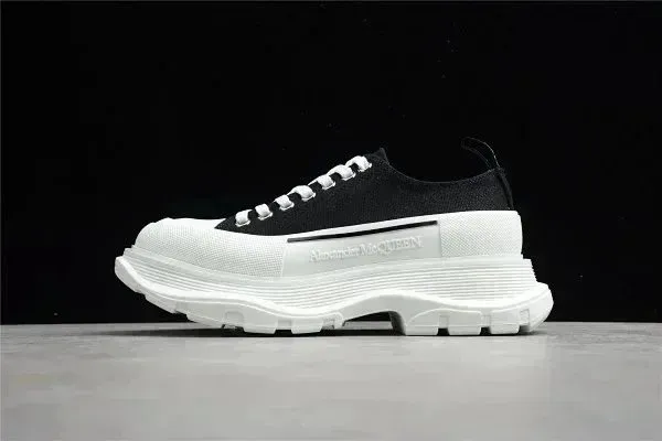 Alexander McQueen Oversized Sole Sneakers Black and White Chunky Sneakers - 1