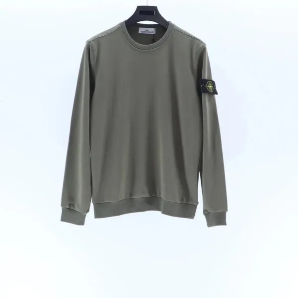 Stone Island Crewneck Sweatshirt Army Green - 1
