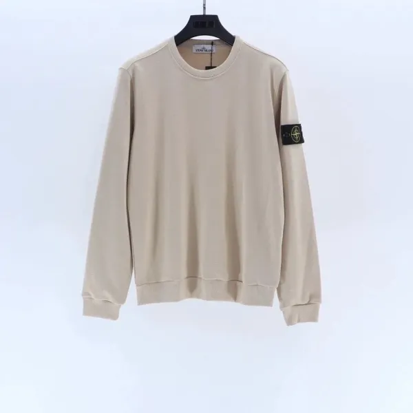 Stone Island Crewneck Sweatshirt Beige - 1